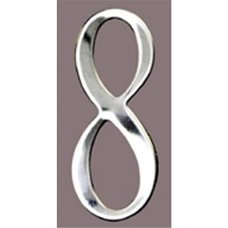 Mailbox Accessories Stnls Steel Address Numbers Size - 3 Number - 8-Stainless Steel SS3-Number 8